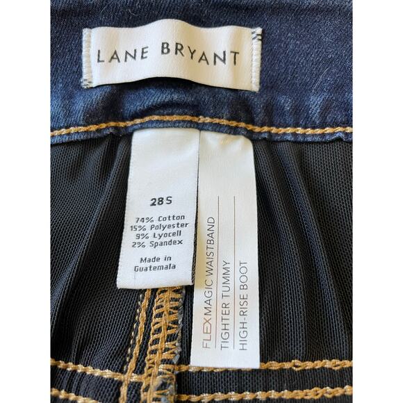 Lane Bryant Women's Plus Size 28 S Highrise Boot Blue Denim Jeans - Picture 6 of 6